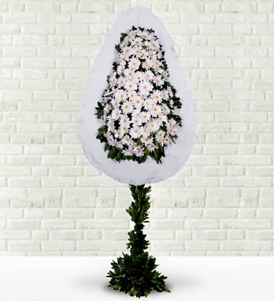 Beyaz Gerbera Sepeti