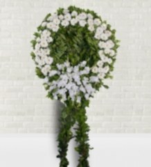 Beyaz Gerbera Cenaze Çelengi